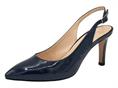 calpierre dh56 blu slingback  donna pelle tacco alto