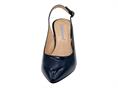 calpierre dh56 blu slingback  donna pelle tacco alto