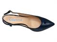 calpierre dh56 blu slingback  donna pelle tacco alto