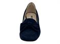 melluso m001 blu mocassino donna camoscio sfoderato