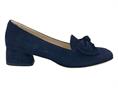 melluso m001 blu mocassino donna camoscio sfoderato