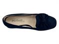 melluso m001 blu mocassino donna camoscio sfoderato