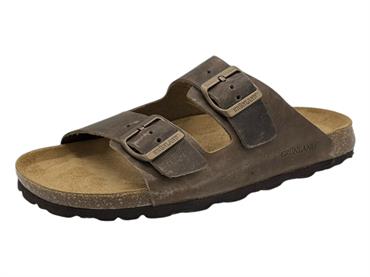 grunland sb0396 mogano sandalo  uomo pelle sughero