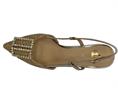 GOLD&GOLD GP647 beige slingback rafia tacco alto