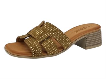 melluso k56075 cuoio ciabatta donna pelle memory