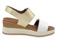 mephisto swena bianco sandalo  donna pelle zeppa