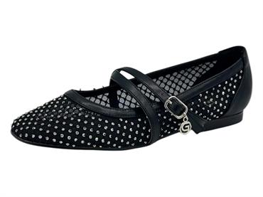 gold&gold gd193 nero ballerina donna brillantini