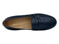 luca grossi h124 blu mocassino donna fondo cuoio