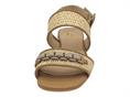 luca grossi l245s beige sandalo donna tacco medio