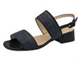 luca grossi g648s nero sandalo donna tacco medio