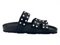 grunland cb0738 nero ciabatta donna borchie