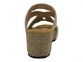 grunland cb3286 platino ciabatta  donna zeppa alta
