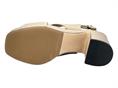janet j-290 beige sandalo donna pelle tacco platform
