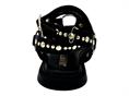 janet j-143 nero sandalo basso donna pelle borchie