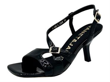 janet j-182 nero sandalo donna tacco alto pelle
