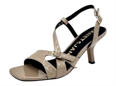 janet j-182 taupe sandalo  donna pelle tacco alto