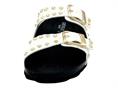 grunland cb0737 bianco ciabatta donna borchie