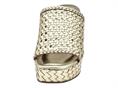 carmela 162223 oro ciabatta donna pelle tacco alto