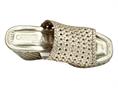 carmela 162223 oro ciabatta donna pelle tacco alto