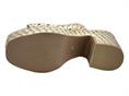 carmela 162223 oro ciabatta donna pelle tacco alto