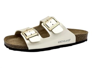 grunland cb0726 platino ciabatta donna doppia fascia