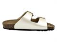 grunland cb0726 platino ciabatta donna doppia fascia