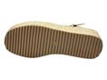carmela 162361 oro sandalo donna zeppa pelle