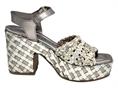 carmela 162224 platino sandalo donna tacco alto