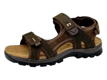 grunland sa0236 tmoro sandalo uomo pelle velcro