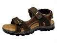 grunland sa0236 tmoro sandalo uomo pelle velcro