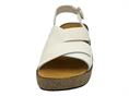 frau 60p4 bianco sandalo donna pelle zeppa sughero