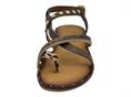 18+ 8874 t.moro sandalo donna pelle tacco basso