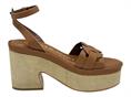janet j-152 cuoio sandalo donna pelle tacco alto