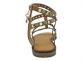 18+ 8868 cipria sandalo donna schiava pelle borchie