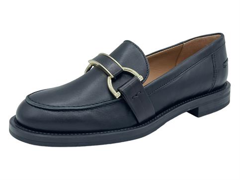 FRAU 90L2 NERO mocassino donna pelle made in italy