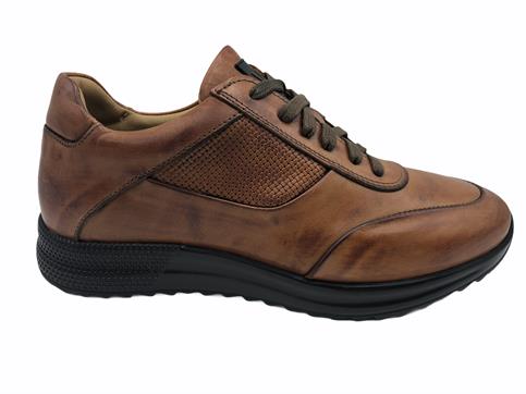MELLUSO U16119 cuoio scarpa uomo pelle