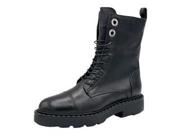 mjus l88208 nero anfibio donna pelle carrarmato