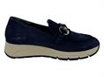 melluso r25083 navy sneakers donna zeppa camoscio
