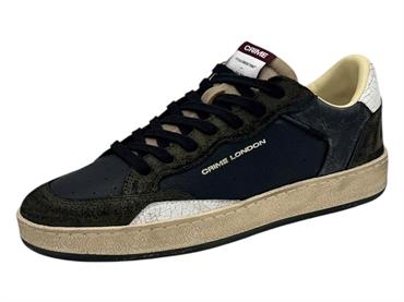 crime london 11204 nero sneakers pelle  uomo
