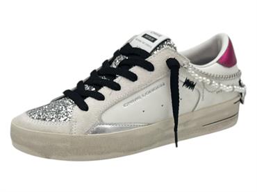 crime london 25101 bianco sneakers pelle  donna