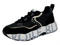 voile blanche club1051a9 nero sneaker tessuto  donna