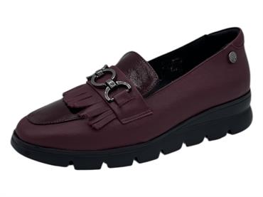 melluso 055000z bordo mocassino donna pelle zeppa