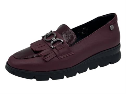 melluso 055000z bordo mocassino donna pelle zeppa