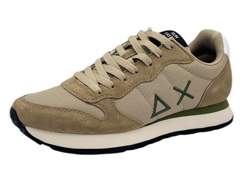 sun68 z45101 beige sneaker tessuto uomo