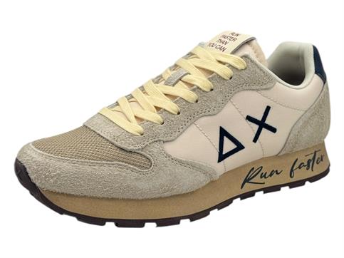 sun68 z45105 bianco  sneaker tessuto  uomo