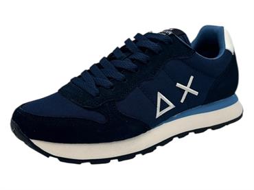 sun68 z45101 navy sneaker tessuto  uomo