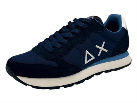 sun68 z45101 navy sneaker tessuto  uomo