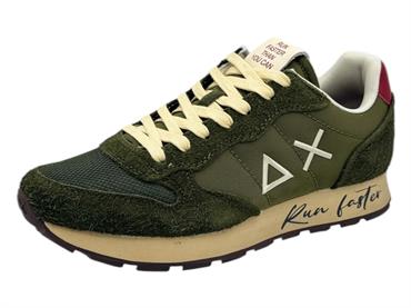 sun68 z45105 verde sneaker tessuto  uomo