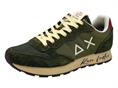 sun68 z45105 verde sneaker tessuto  uomo
