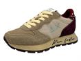 sun68 z45207 beige sneaker tessuto  donna